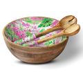 My Casita - Pink & Green Chino 12" Decorative Bowl Item 1-35