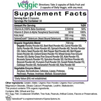 Natrol JuiceFestiv Daily Fruit & Daily Veggie  Immune Support, Capsules, 120ct - Vita-Shoppe.com