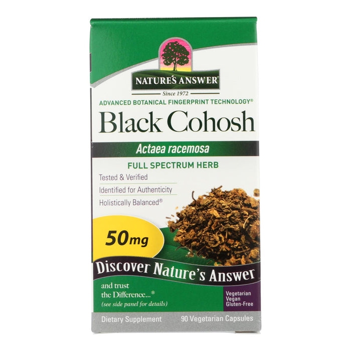 Nature's Answer - Black Cohosh Root - 90 Caps - Vita-Shoppe.com