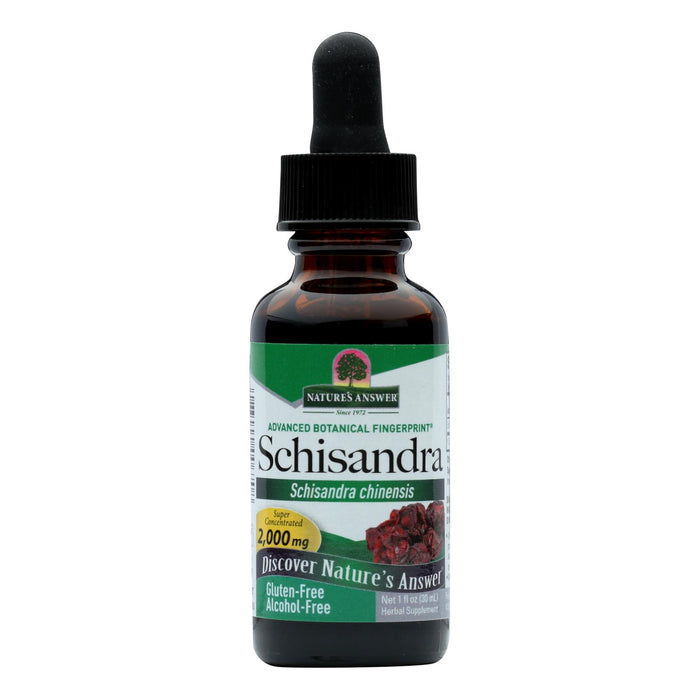 Nature's Answer - Schisandra Berry Alcohol Free - 1 Fl Oz - Vita-Shoppe.com