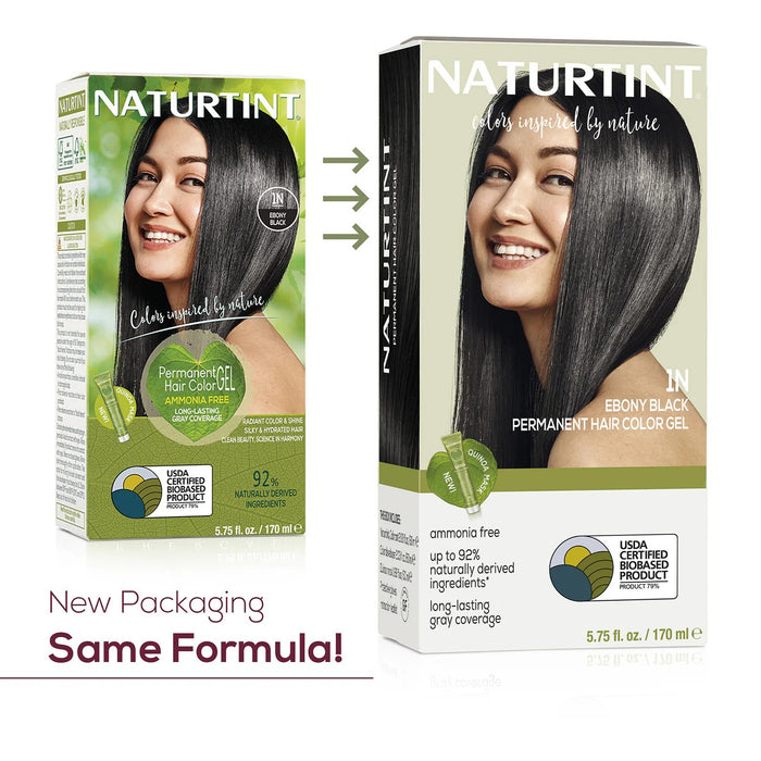 Naturtint Hair Color - Permanent - 1n - Ebony Black - 5.07 Oz - Vita-Shoppe.com