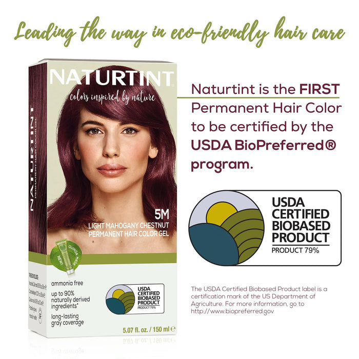 Naturtint Hair Color - Permanent - 5m - Light Mahogany Chestnut - 5.07 Oz - Vita-Shoppe.com
