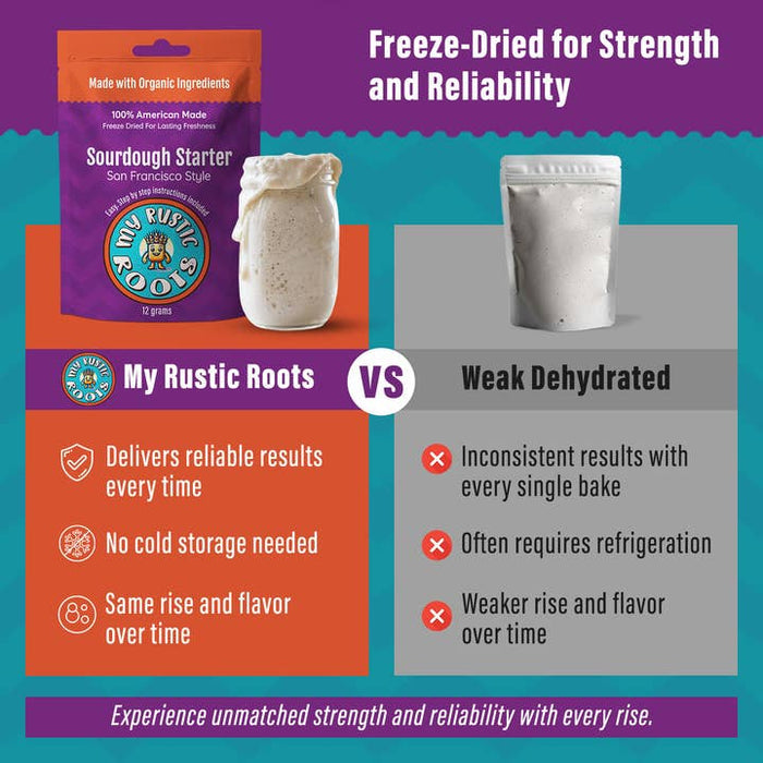 Non-GMO Sourdough Starter | Freeze Dried |  12gm