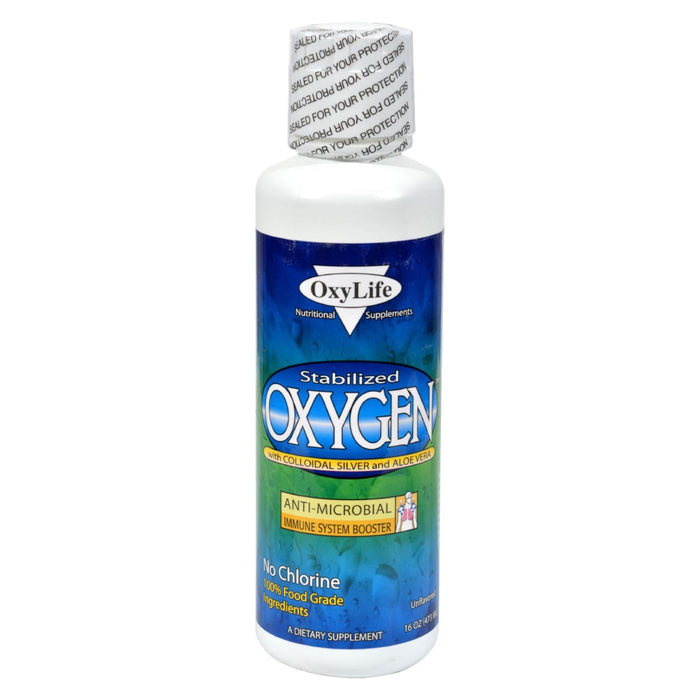 Oxylife Oxygen With Colloidal Silver Plain - 16 Fl Oz - Vita-Shoppe.com