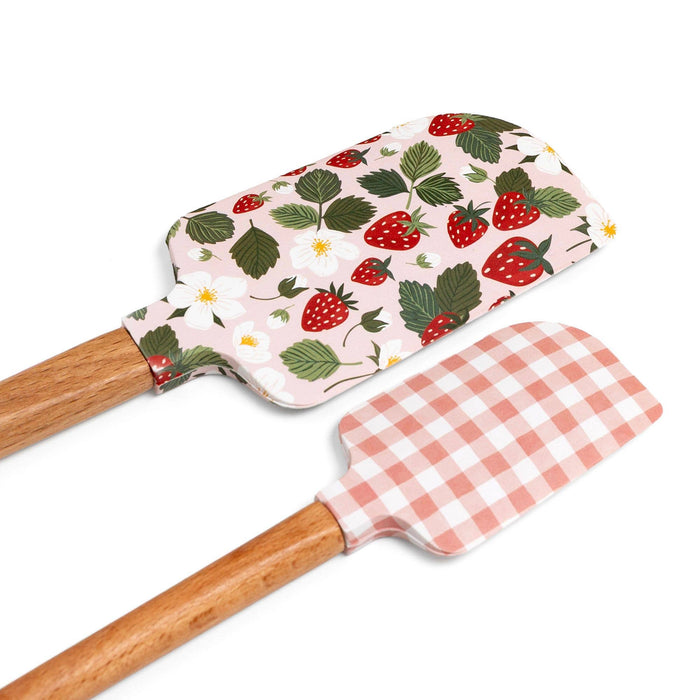 Paper Farm Press - Strawberry Patch Silicone Kitchen Spatulas - Set of 2