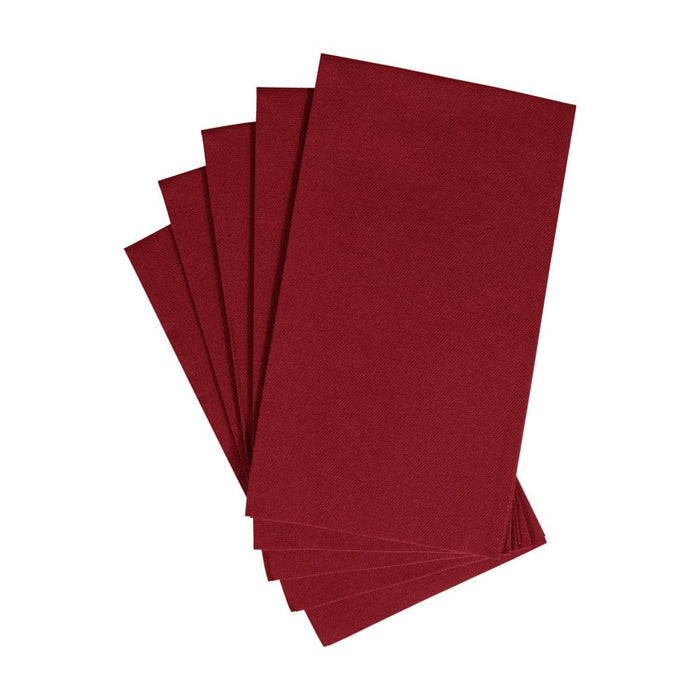 Paper Linen Cranberry Guest Towel