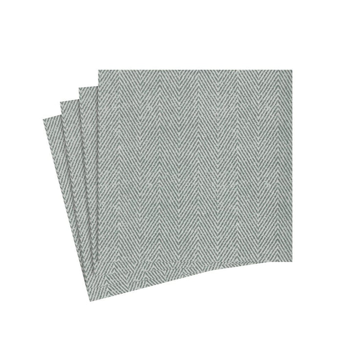 Paper Linen Jute Charcoal Cocktail Napkin