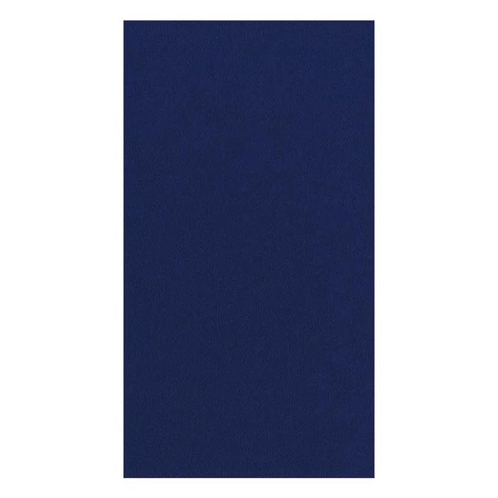 Paper Linen Navy Blue Guest Towels