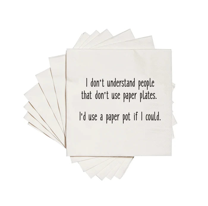 Paper Pot Cocktail Napkins