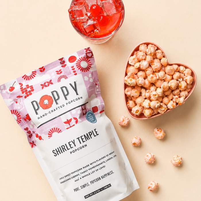 Poppy Hand-Crafted Popcorn - Shirley Temple Popcorn