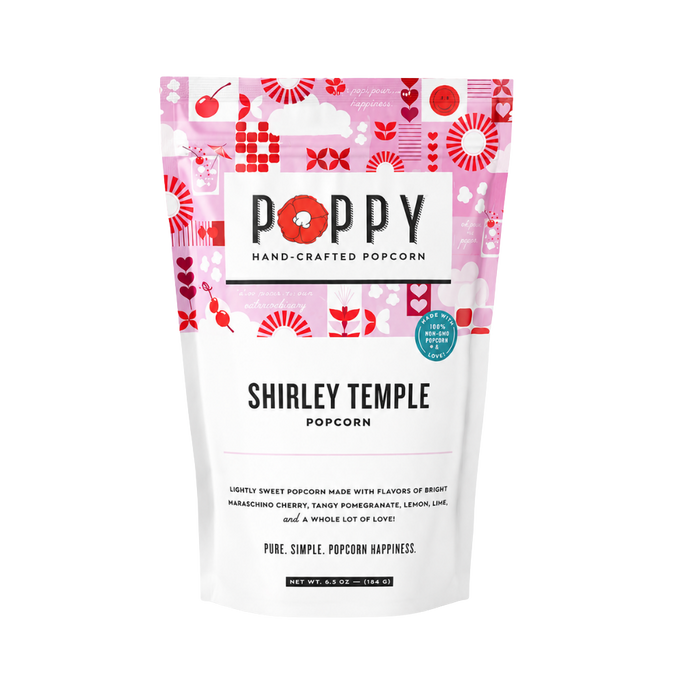 Poppy Hand-Crafted Popcorn - Shirley Temple Popcorn