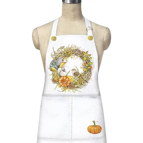 Pumpkin Wreath Loose Apron