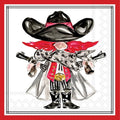 Red Raider Cocktail Napkins