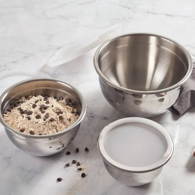 Set of 3 Stainless Steel Mixing Bowls