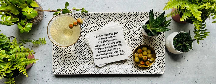 Shout-Out to the First Person who Says They're Going Home Cocktail Napkins