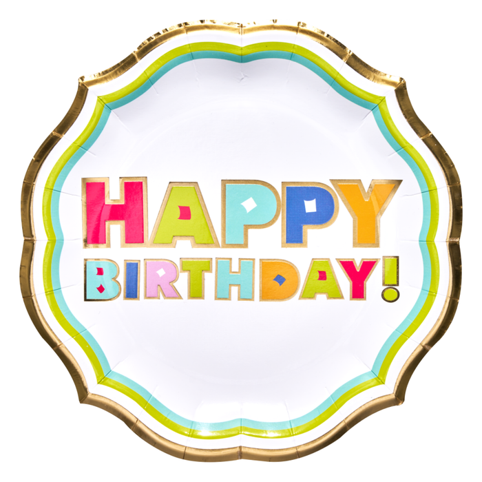 Sophistiplate - Bright Birthday Dinner Plate/8pk