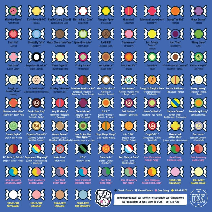 Sour Zappy Favorites™ Mix Taffy Bag