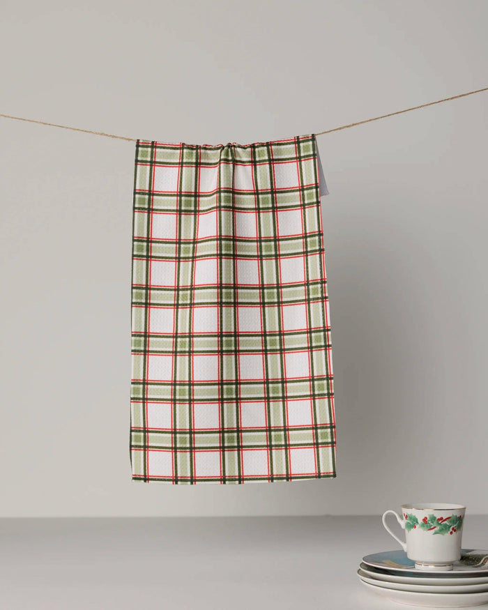 Stocking Plaid Mini Towel - Holiday 2026