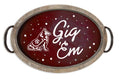 Texas A&m Spirit Wood Oval Tray