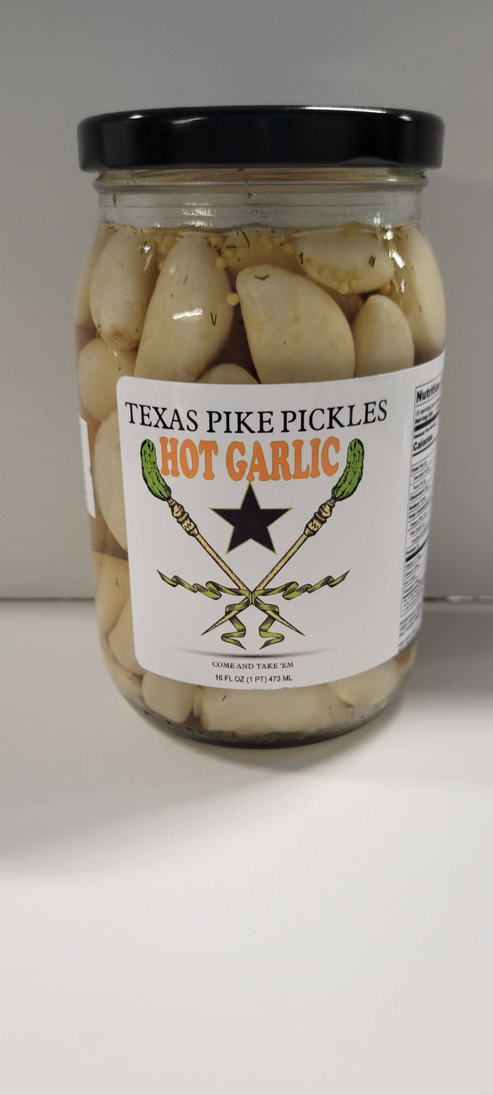 Texas Pike Pickles Hot Pickled Garlic