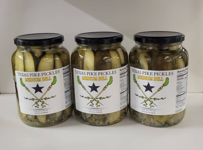Texas Pike Pickles Medium Heat Dill Spears
