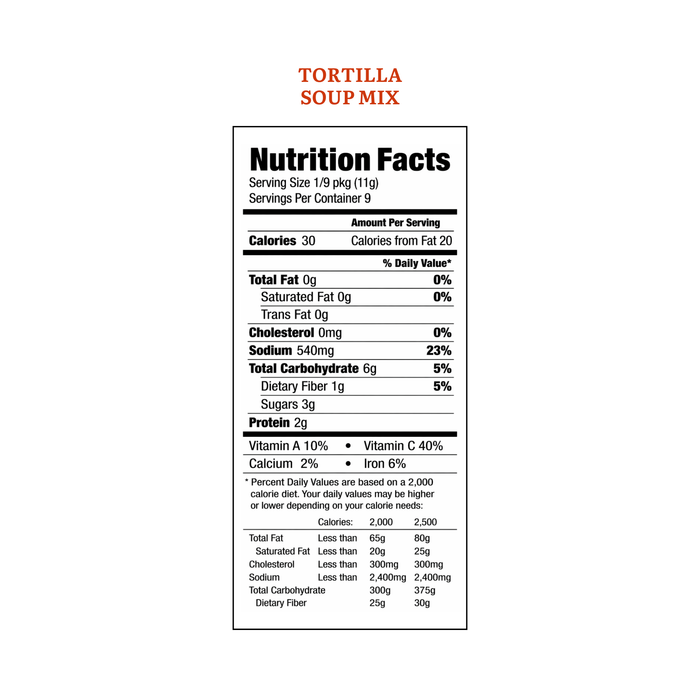 Tortilla Soup - 8 Bowls - 4 oz Box
