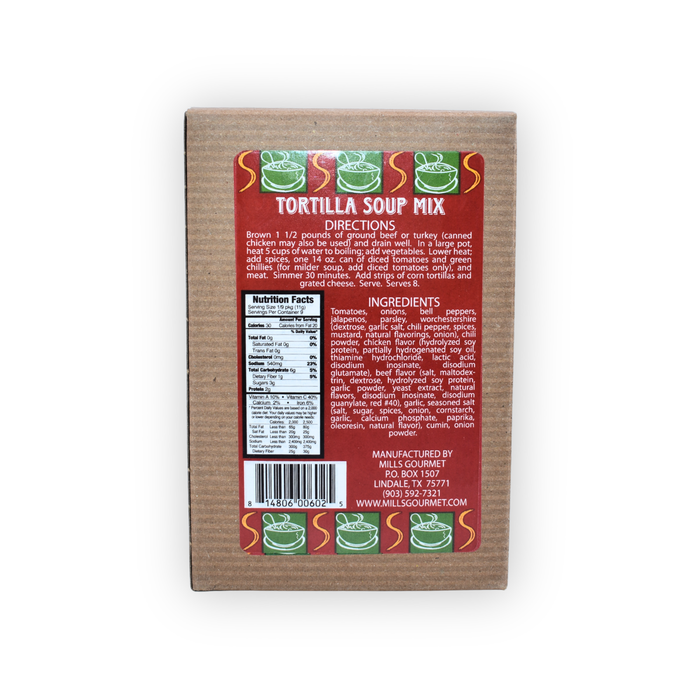 Tortilla Soup - 8 Bowls - 4 oz Box