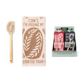 Two Left Feet The Reluctant Chef Tea Towel & Spatula Set Ast
