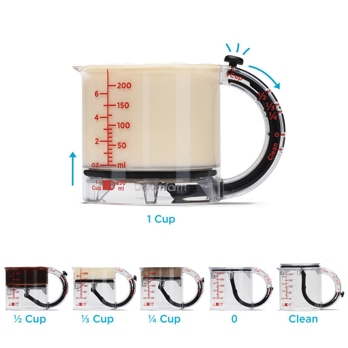 Upcup® - 4-in-1 Adjustable Measuring Cup