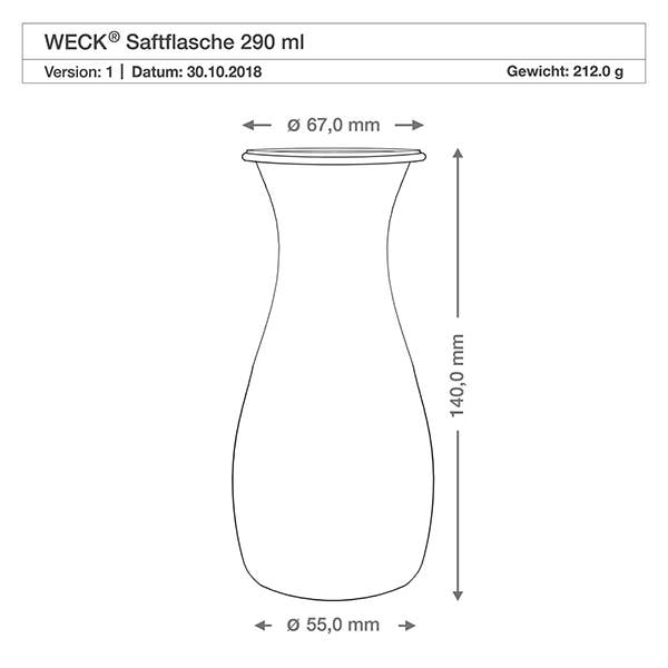 WECK® Juice Glass Jar 290ml