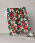 Winter Camellia Tea Towel - Holiday 2026