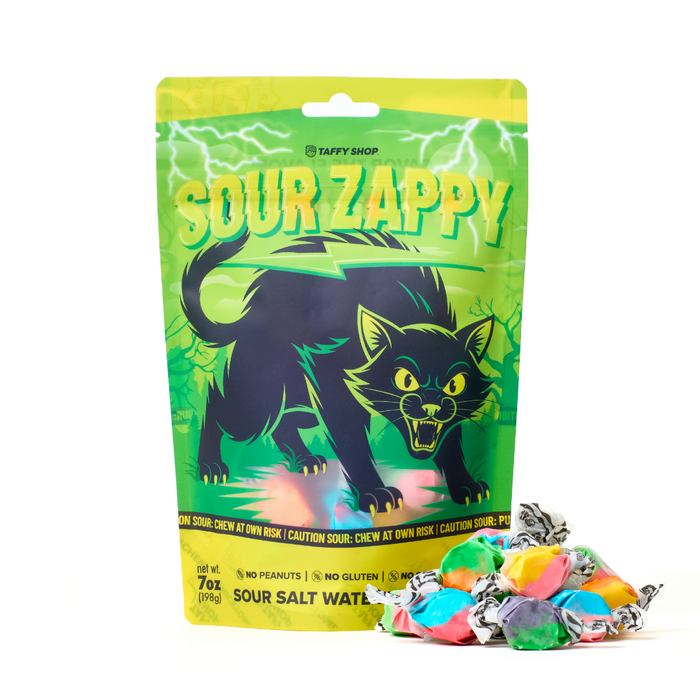Zappy Cat SOUR Salt Water Taffy Bag (7oz)